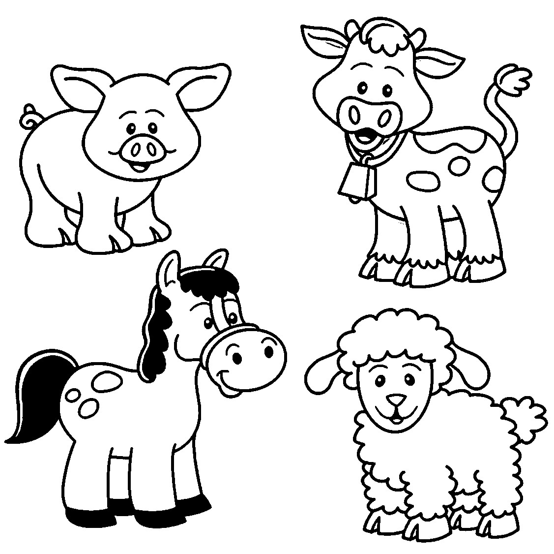 Baby Farm Animal Coloring Pages
 Baby Farm Animal Coloring Pages