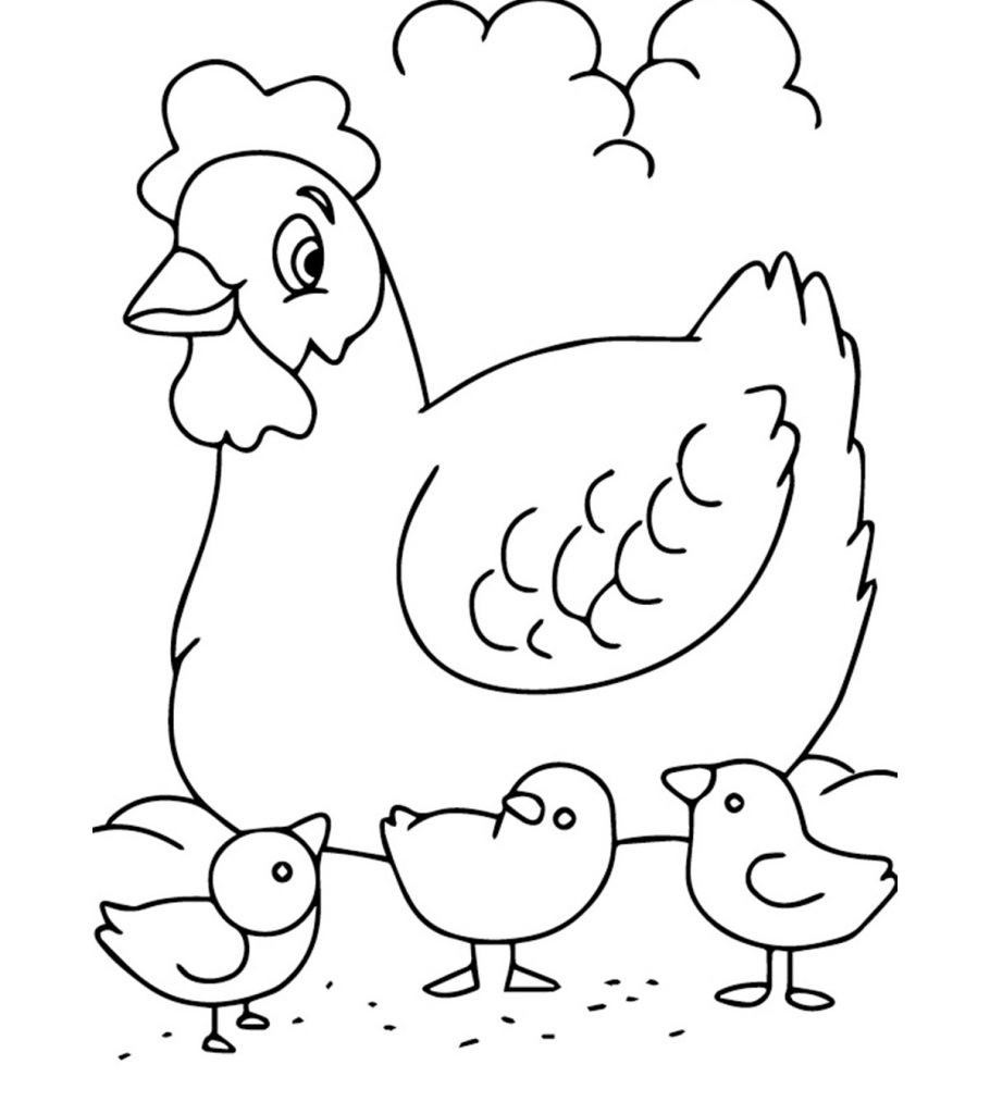 Baby Farm Animal Coloring Pages
 Top 10 Free Printable Farm Animals Coloring Pages line