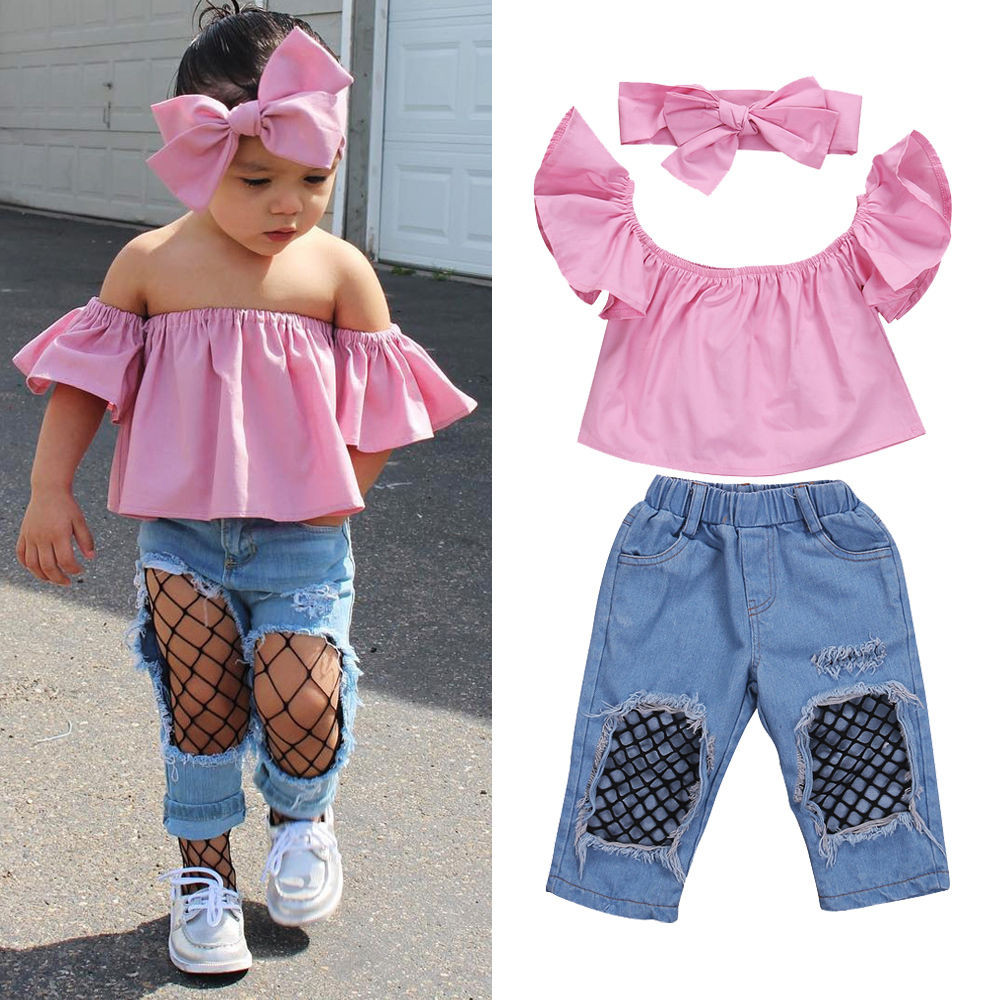 Baby Fashion Clothes
 2017 Hot Selling 3Pcs Baby Girl Clothing Set Kids Bebes