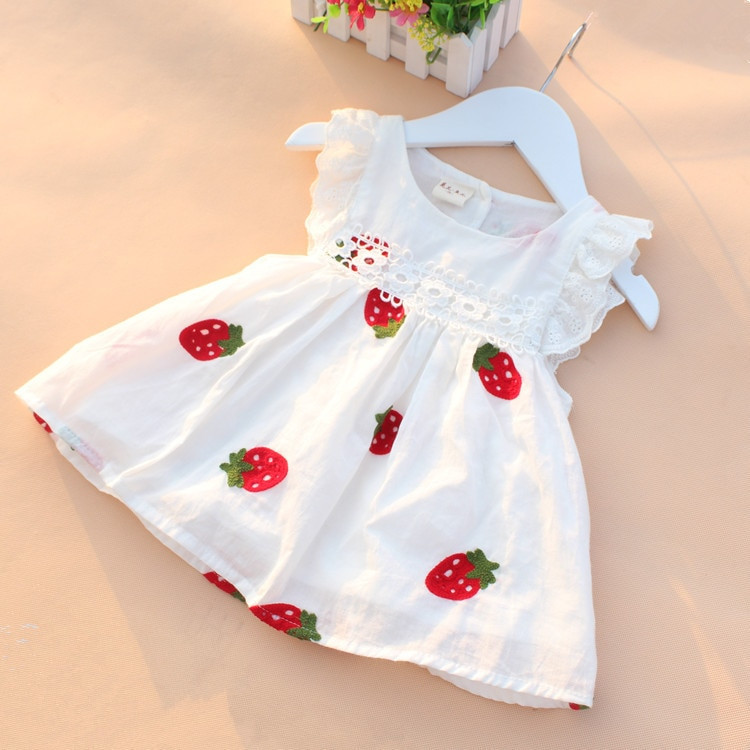 Baby Fashion Dress
 Baby Girl Dress Baby Summer Embroidery Flower Cotton Dress