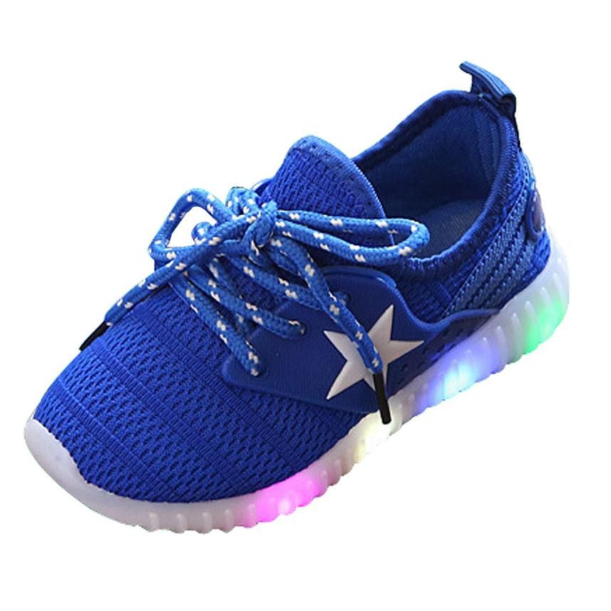 Baby Fashion Shoes
 Baby Girl Shoes Fashion Sneakers Star Luminous Child
