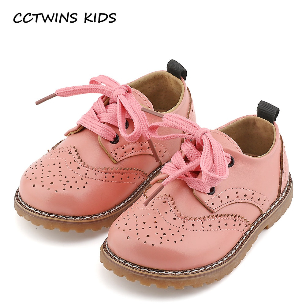 Baby Fashion Shoes
 CCTWINS KIDS 2017 spring autumn child pink flat genuine