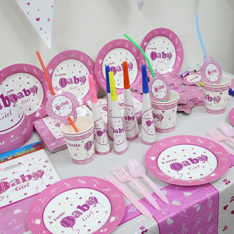 Baby First Birthday Decoration Ideas
 1pack 78pcs Wholesale Baby Girl Baby 1st Birthday Theme