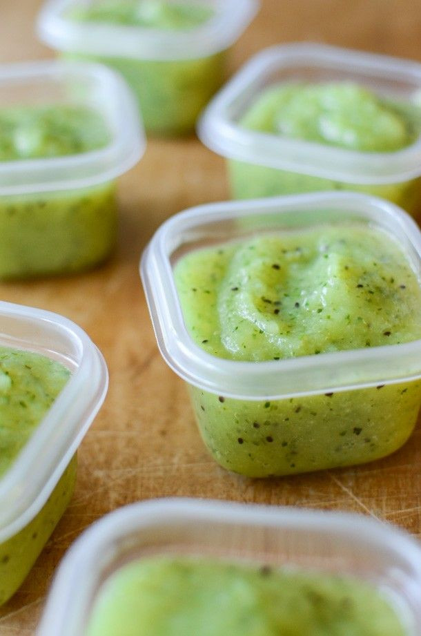 Baby Food Zucchini Recipes
 Kiwi Apple Zucchini Puree Recipe