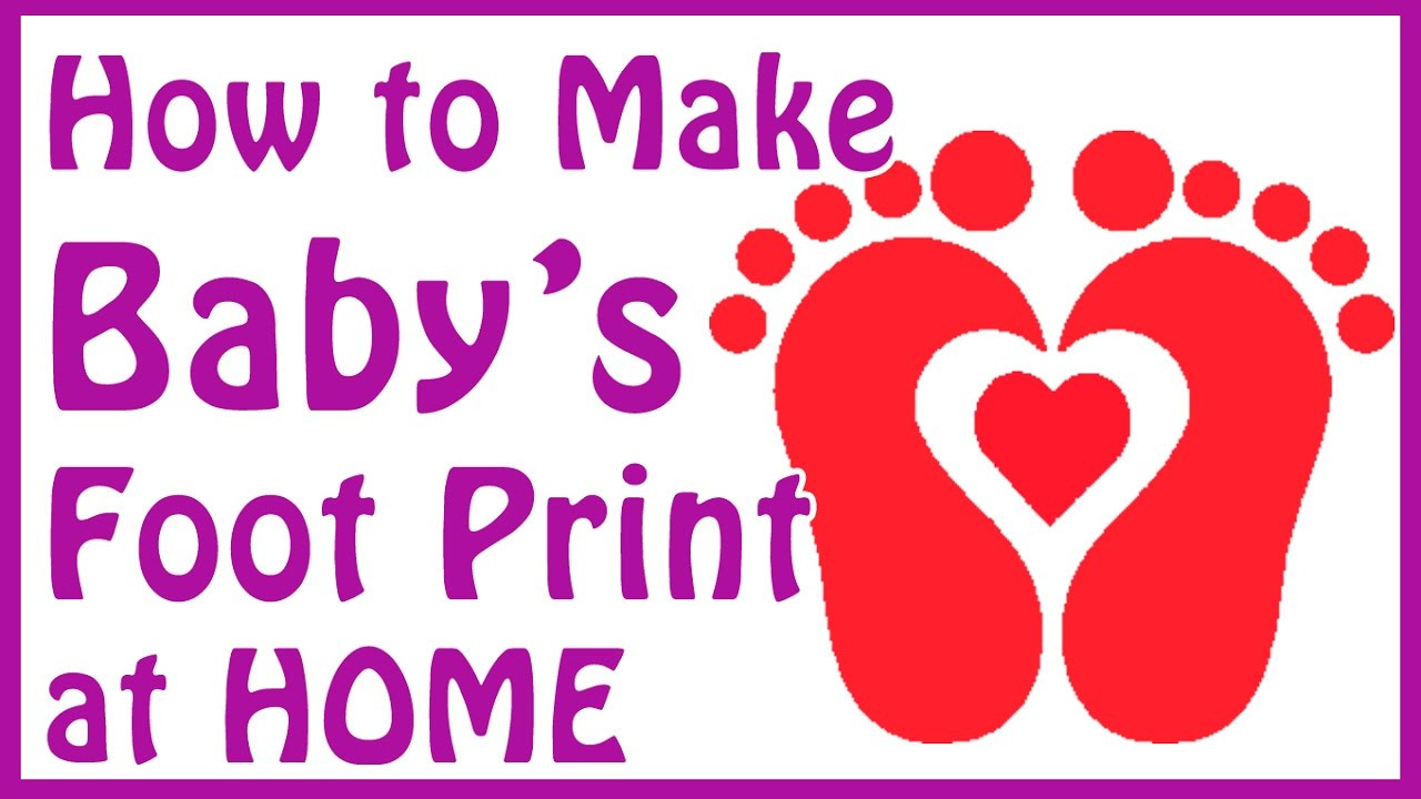 Baby Footprints DIY
 DIY baby footprint ideas how to make baby footprints at