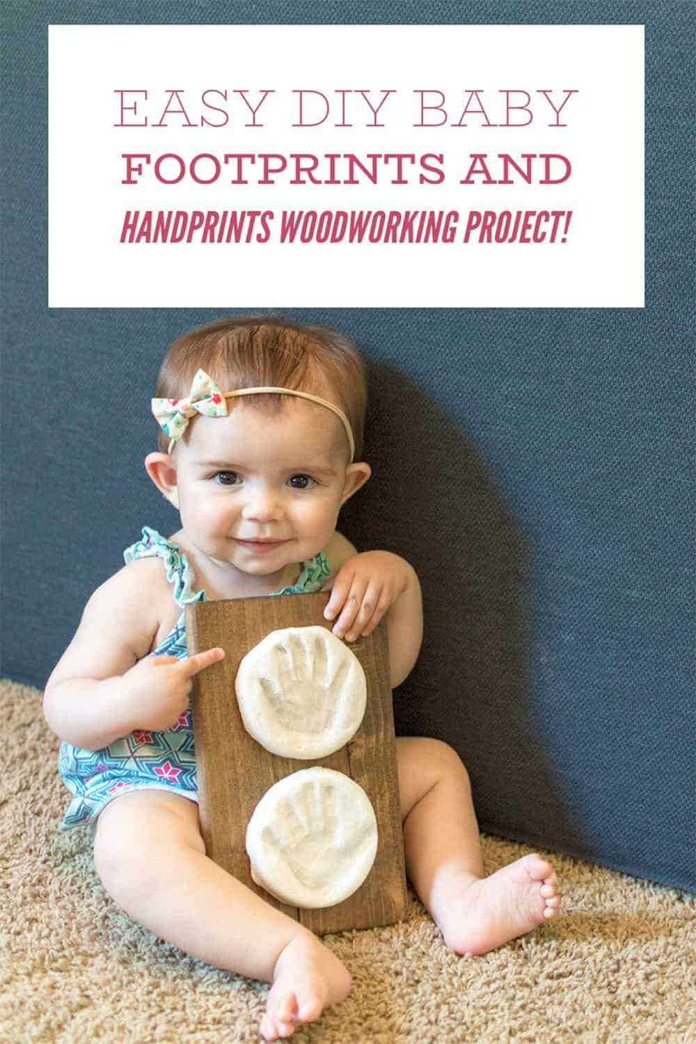 Baby Footprints DIY
 Easy DIY Baby Footprints and Handprints Woodworking Project