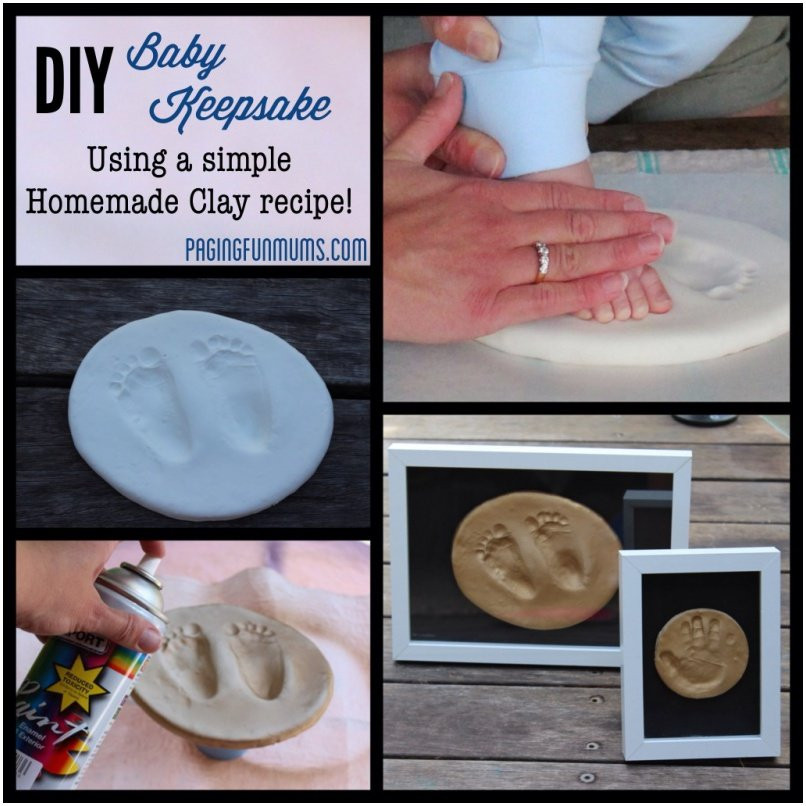 Baby Footprints DIY
 9 Cute DIY Footprint Keepsake Ideas and Tutorial Page 2