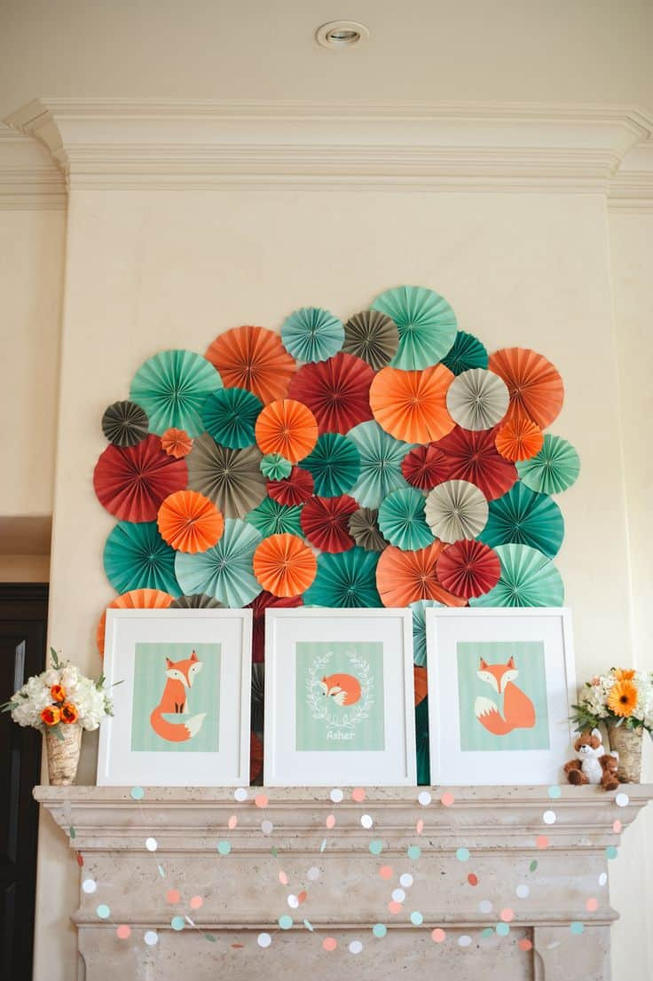 Baby Fox Decor
 15 Whimsical Fall Baby Shower Ideas