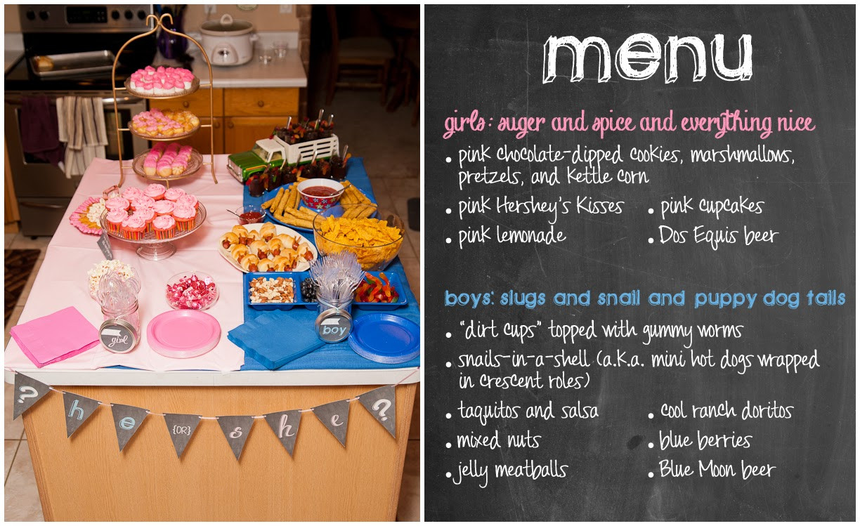 Baby Gender Party Food Ideas
 Nothings and Notions from my Noodle Gender Reveal Party