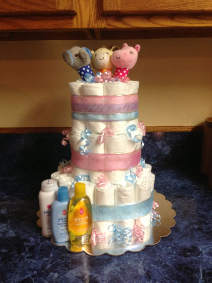 Baby Gender Reveal Gift Ideas
 Gender reveal diaper cake Gift Ideas Pinterest