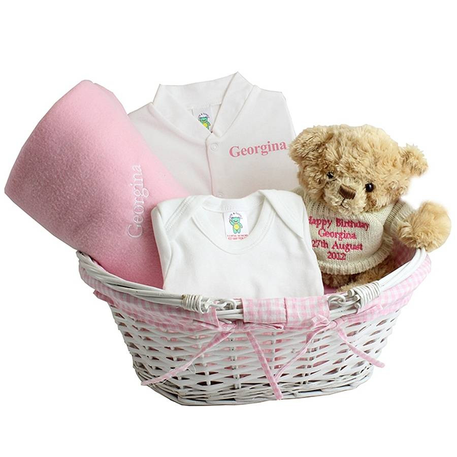 Baby Gift Girl
 personalised baby girl t basket by hope and willow