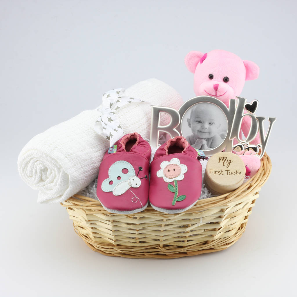 Baby Gift Girl
 personalised deluxe girl new baby t basket by the laser