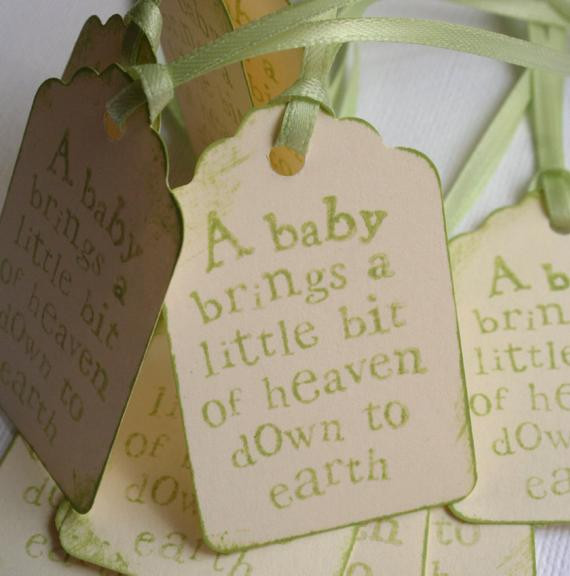 Baby Gift Quotes
 Items similar to Baby Quote Tags for Showers or Favors