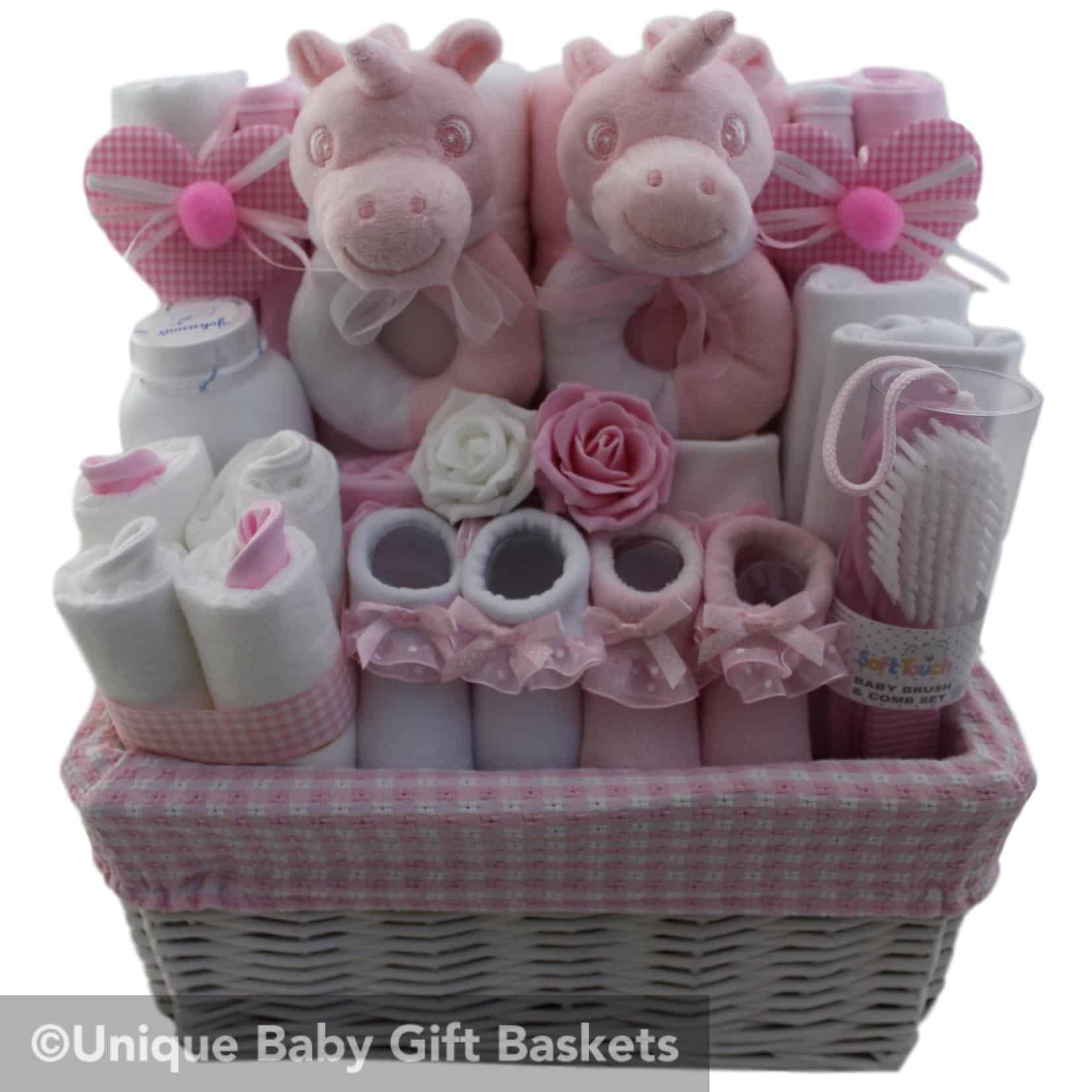 Baby Gifts Uk
 Hospital Essentials Baby Gift Hamper for Twin Girls