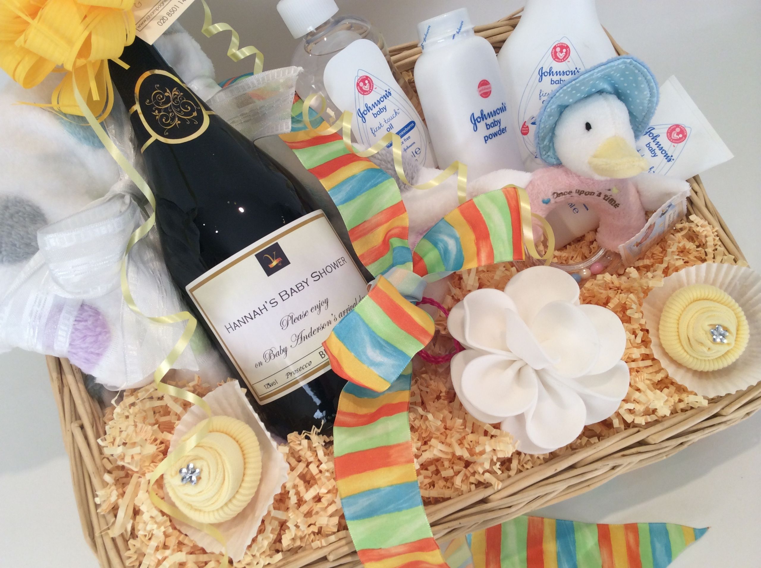Baby Gifts Uk
 Baby Shower Basket Luxury Personalised Prosecco Gift