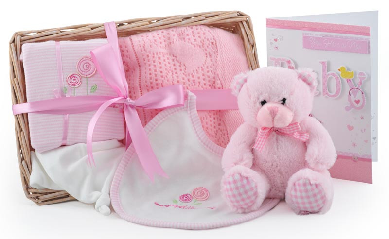 Baby Gifts Uk
 Bear and Bundle Baby Girl Gift Basket At £39 99