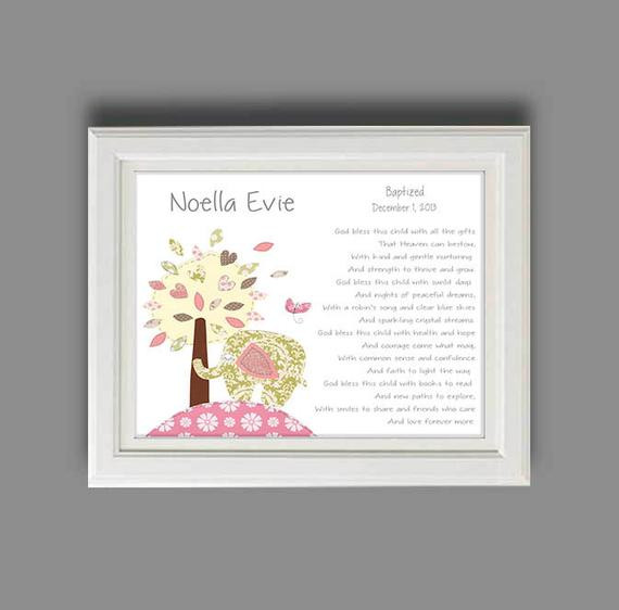 Baby Girl Christening Gift Ideas
 Baby Girl Baptism Gift Christening Gifts for Girl Elephant