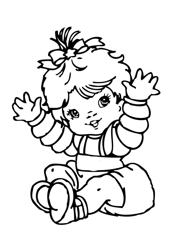 Baby Girl Coloring Pages
 Cute Baby Girl Coloring Pages Baby Coloring Pages Free
