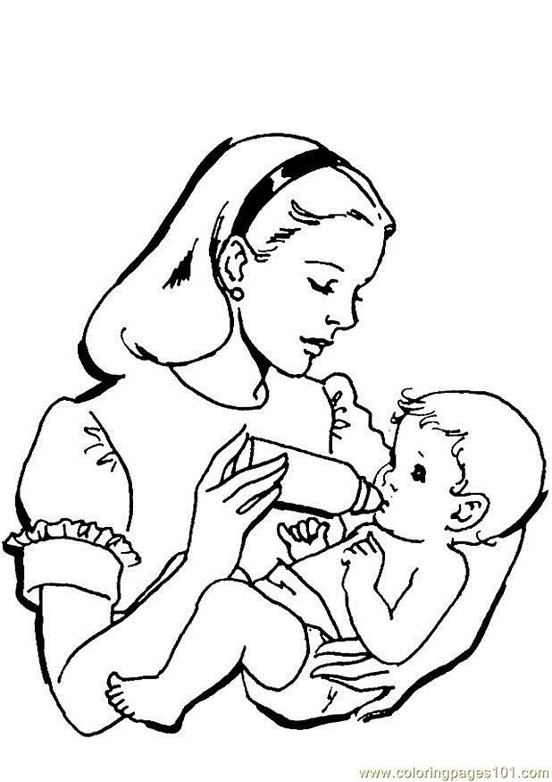Baby Girl Coloring Pages
 Baby Girl Coloring Pages To Print Coloring Home