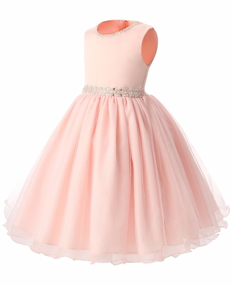 Baby Girl Dresses Party Wear
 2017 Pink Princess Children Clothing Girls Formal Party