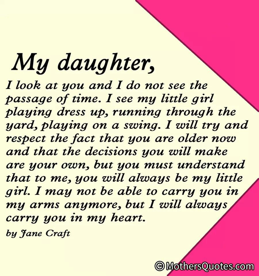 Baby Girl Growing Up Quotes
 I Love my oldest daughter very much ♡