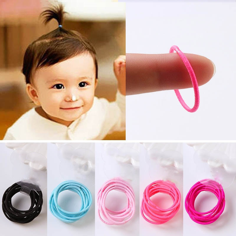 Baby Girl Hair Ties
 10Pcs set Baby Girls Hair Bands Mini Ring Elastic Hair