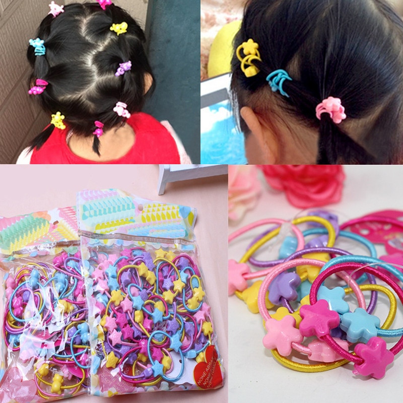 Baby Girl Hair Ties
 LNRRABC 45pcs Pack Children Elastic Hair Bands Kids Hair