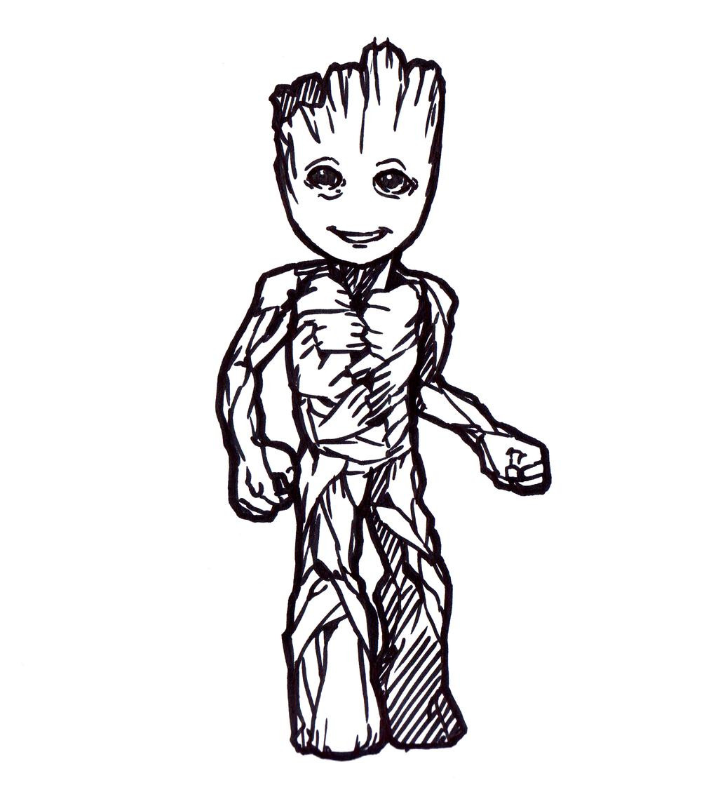 Baby Groot Coloring Page
 Baby Groot by Windam on DeviantArt
