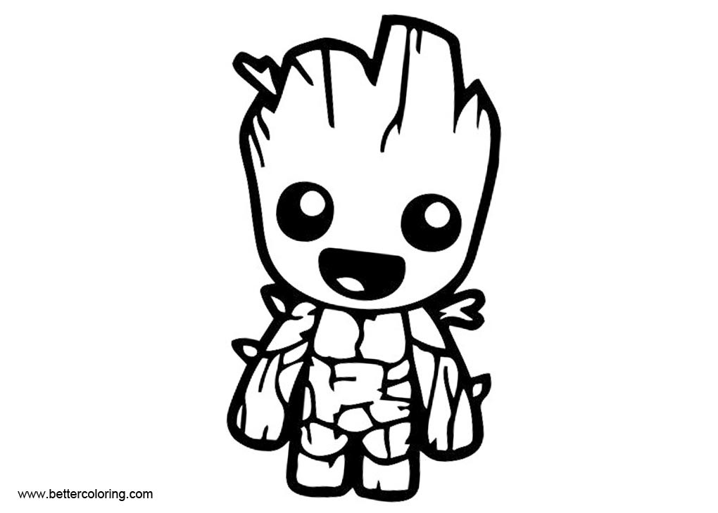 Baby Groot Coloring Page
 Groot Page Printable Coloring Pages