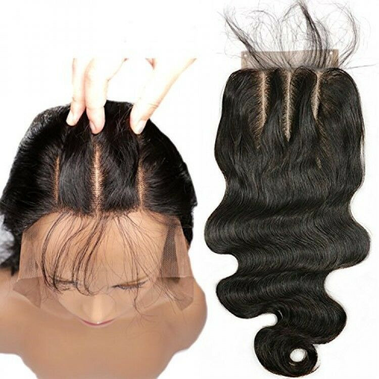 Baby Hair Pieces
 3 Part Lace Closure 4x4 Body Wave Human Hair Closure Piece