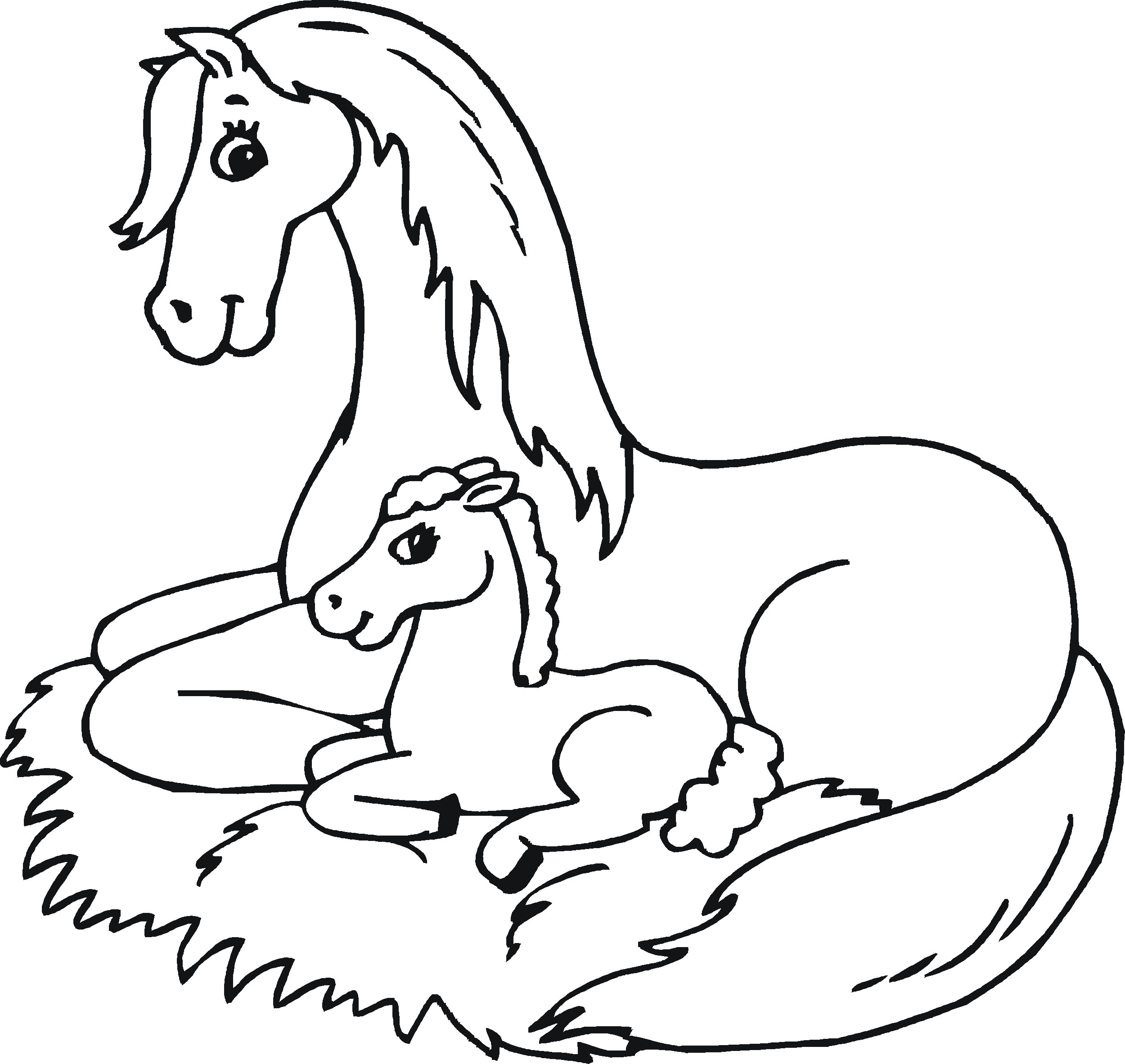 Baby Horse Coloring Pages
 Animal Coloring Pages – Children s Best Activities