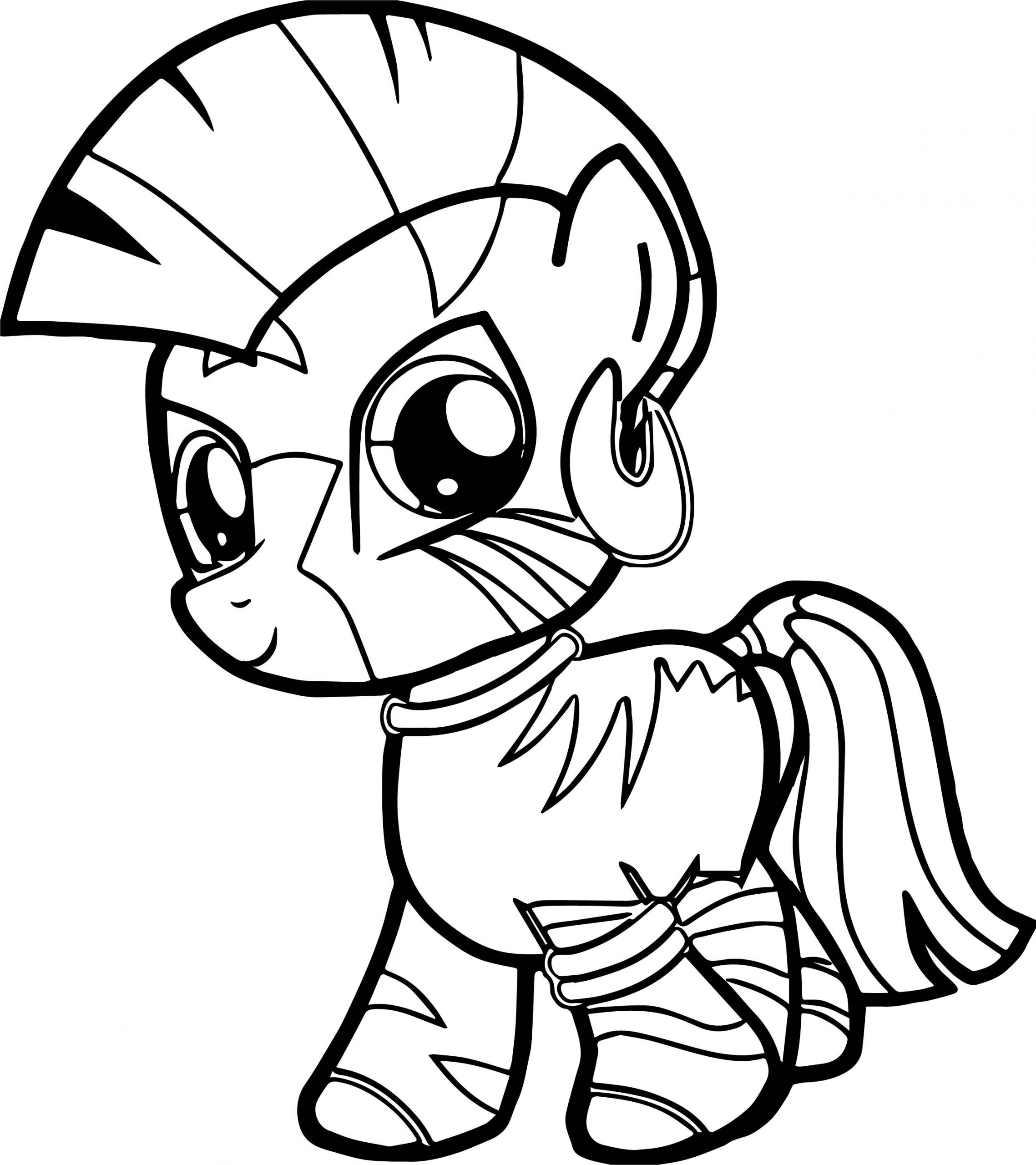 Baby Horse Coloring Pages
 Zecora Filly Very Cute Baby Horse Coloring Page