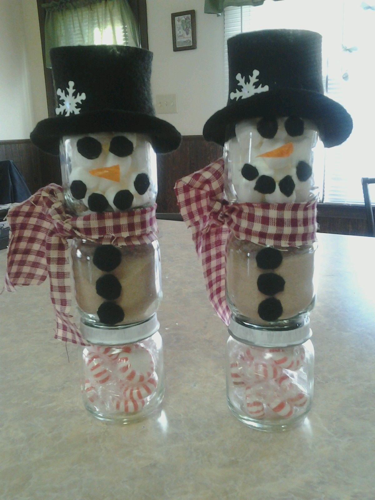 Baby Jars Crafts
 Baby food jar snowmen