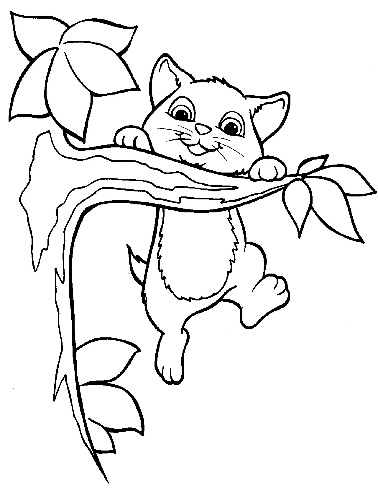 Baby Kitty Coloring Pages
 Free Printable Kitten Coloring Pages For Kids Best