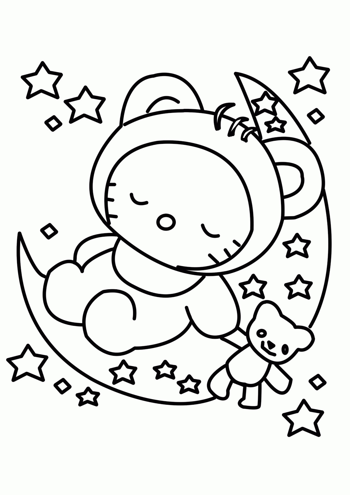 Baby Kitty Coloring Pages
 Hello Kitty Babies