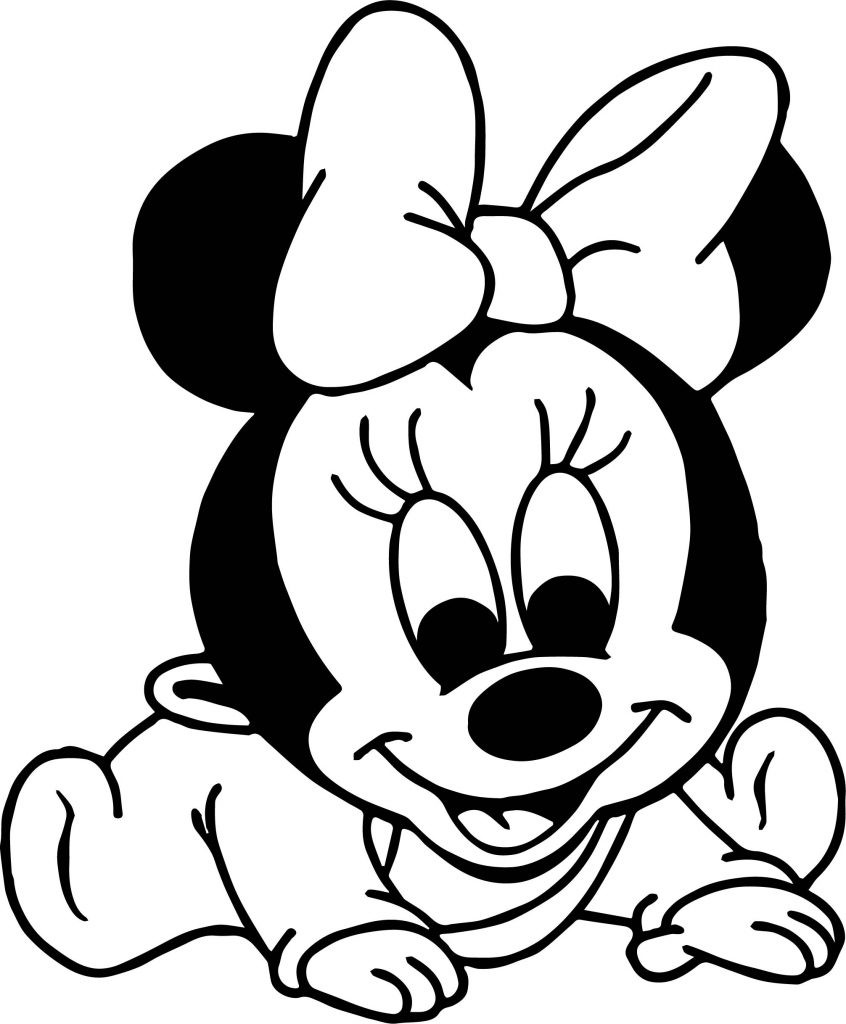Baby Mickey Coloring Pages
 Baby Minnie Mickey Coloring Page