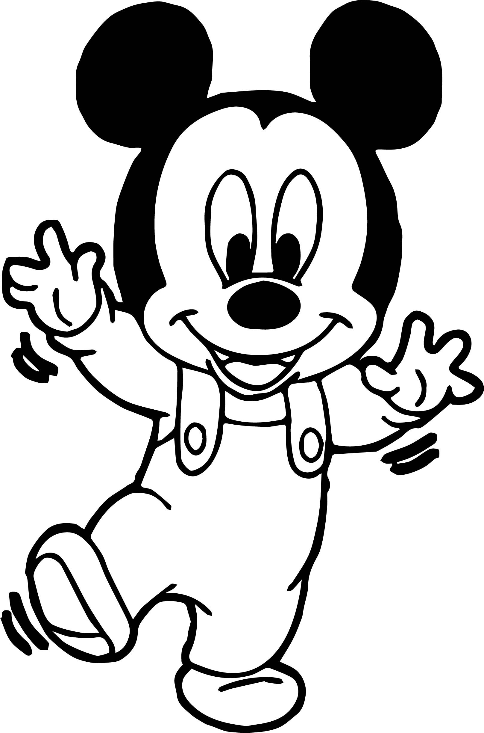 Baby Mickey Coloring Pages
 Baby Mickey Balance Coloring Page