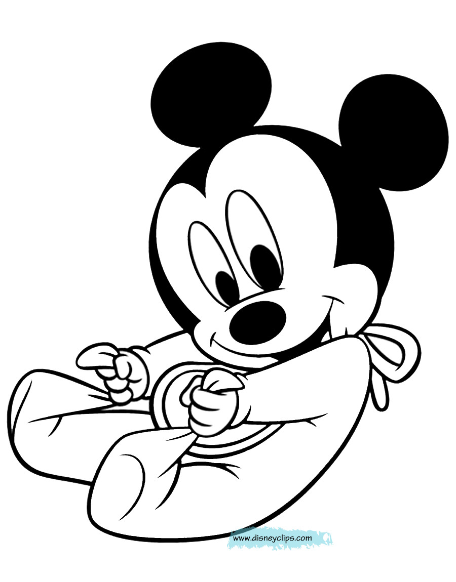 Baby Mickey Coloring Pages
 Disney Babies Coloring Pages 2