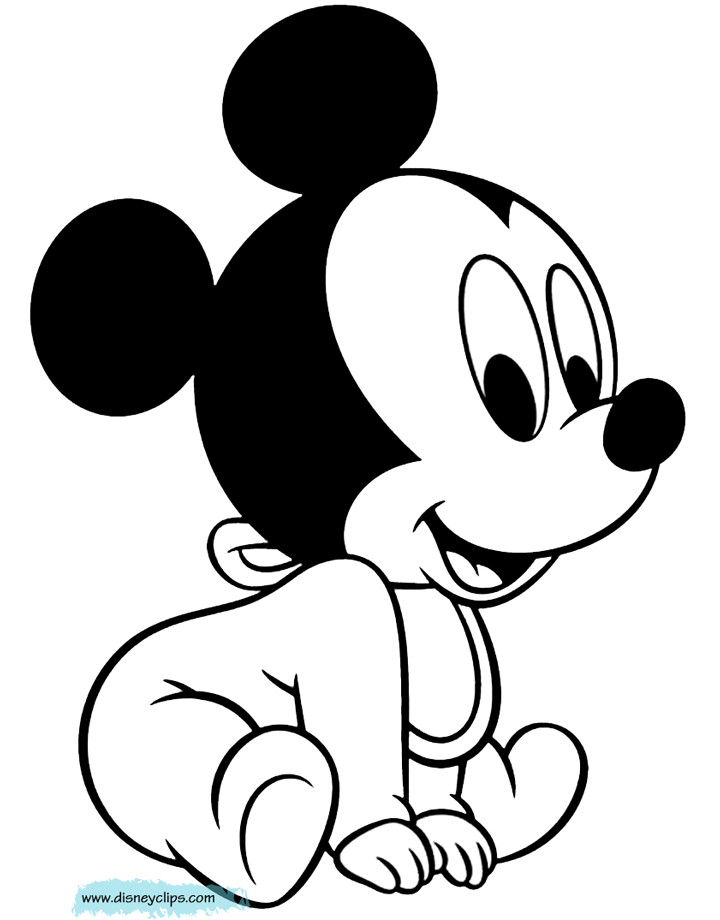 Baby Mickey Coloring Pages
 Disney Babies Coloring Pages 6