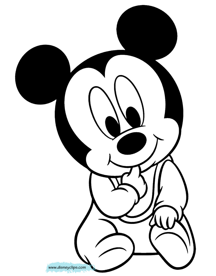 Baby Mickey Coloring Pages
 Disney Babies Coloring Pages