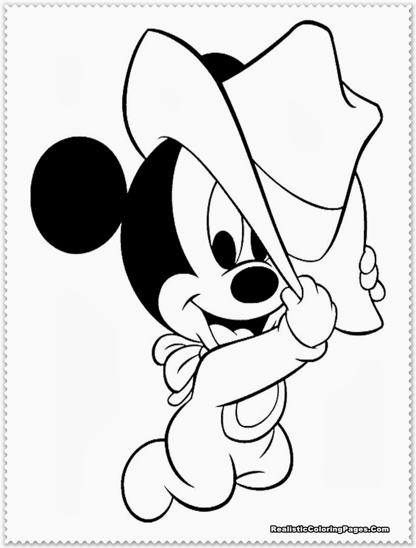 Baby Mickey Mouse Coloring Page
 Disney Mickey Mouse Baby Coloring Pages Coloring Pages