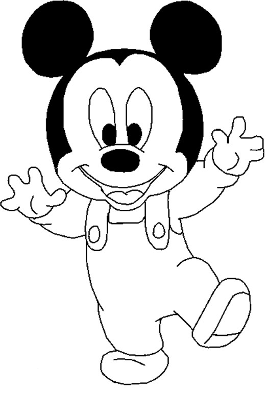 Baby Mickey Mouse Coloring Page
 Some Awesome Birthday Party Ideas over the Mickey Mouse Theme