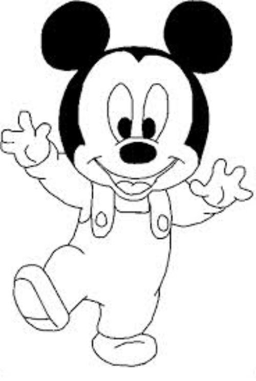 Baby Mickey Mouse Coloring Page
 baby mickey mouse coloring pages