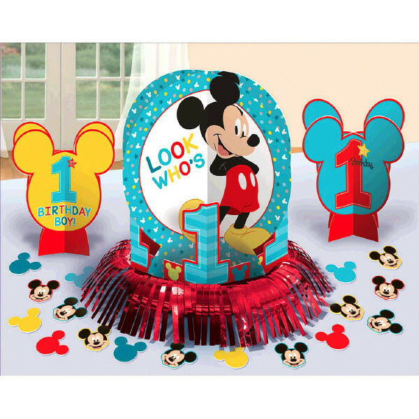 Baby Mickey Mouse Party Decorations
 Baby Mickey Mouse 1st Birthday Party Table Decoration Kit