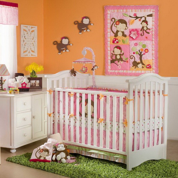 Baby Monkey Decor
 Monkey Baby Crib Bedding Theme and Design Ideas family