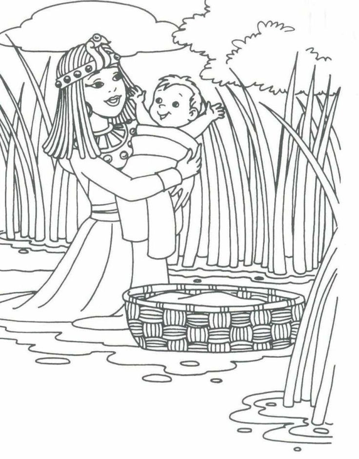 Baby Moses Coloring Pages
 1 Baby Moses Moses Baby