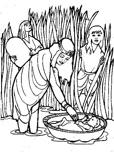 Baby Moses Coloring Pages
 Baby Moses coloring page