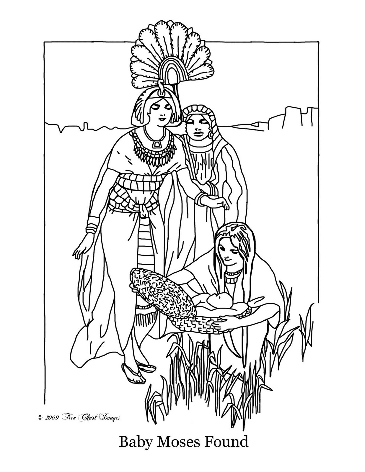 Baby Moses Coloring Pages
 Christian Ed To Go This Sunday Baby Moses