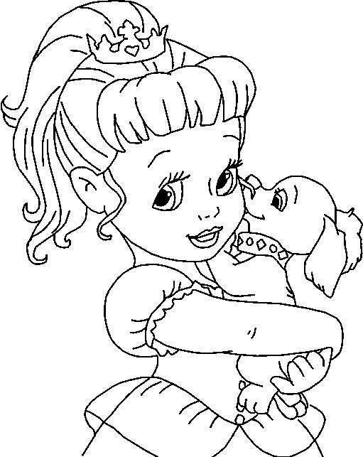 Baby Princess Coloring Pages
 baby princess disney coloring pages