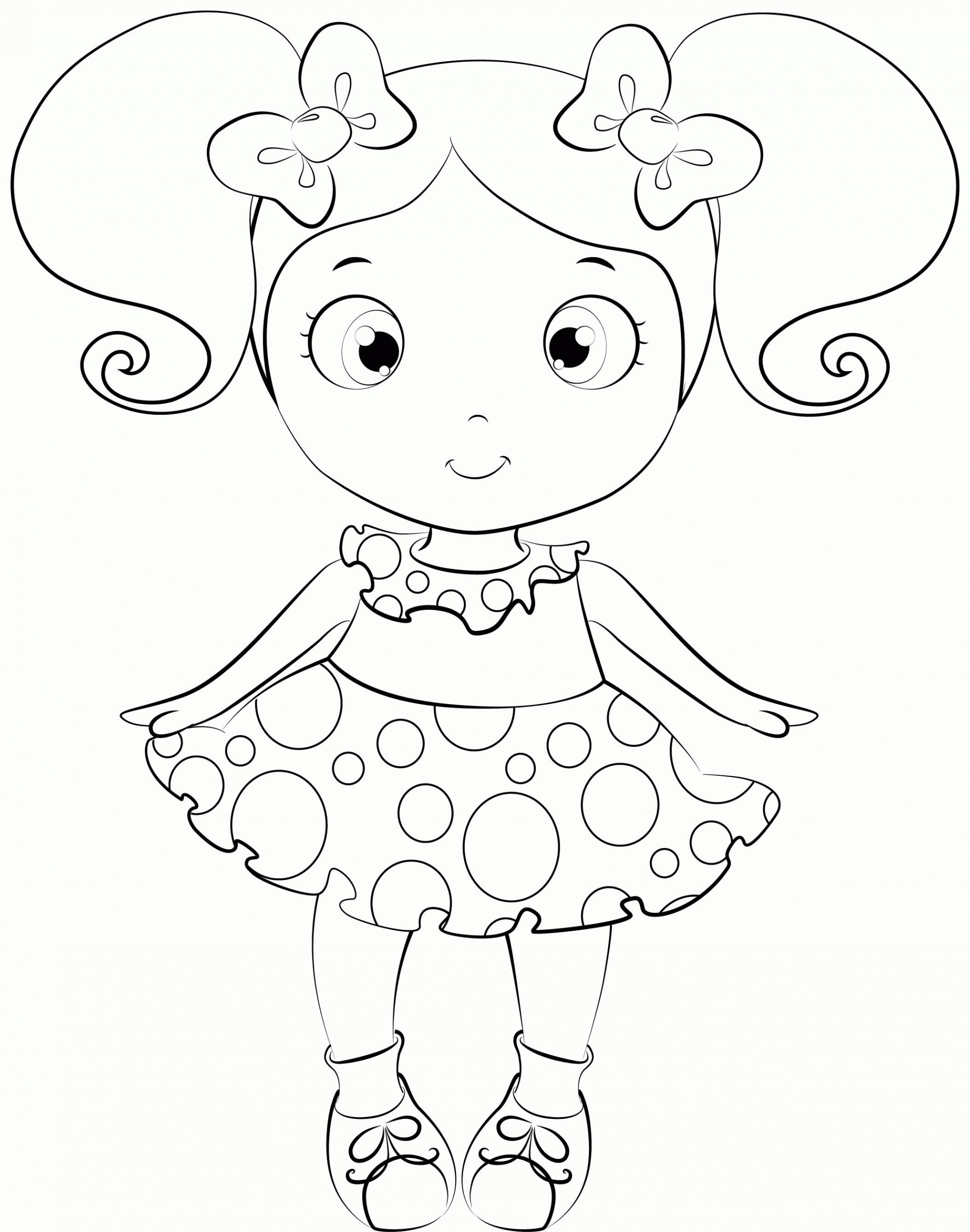 Baby Printable Coloring Pages
 Free Printable Baby Doll Coloring Pages Coloring Home